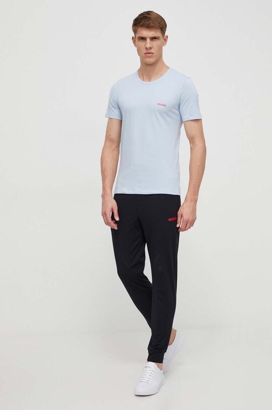 HUGO t-shirt bawełniany 3 - pack 3-pack różowy 50480088