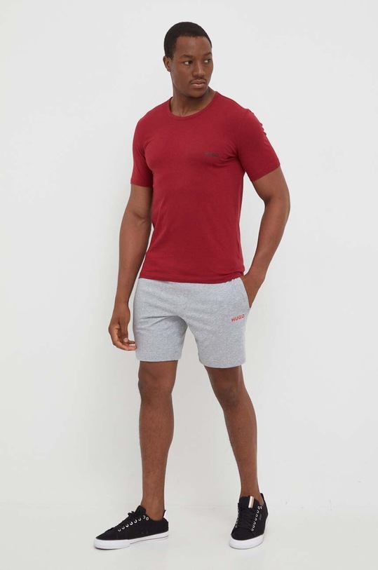 HUGO t-shirt bawełniany 3-pack granatowy 50480088