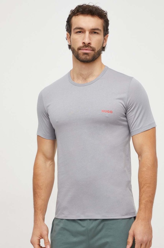 Oblečenie Bavlnené tričko HUGO 3-pak 50480088 sivá