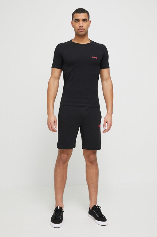 Odzież HUGO t-shirt bawełniany 3-pack 50480088 czarny
