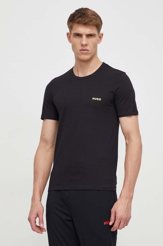 Odzież HUGO t-shirt bawełniany 3 - pack 3-pack 50480088 czarny