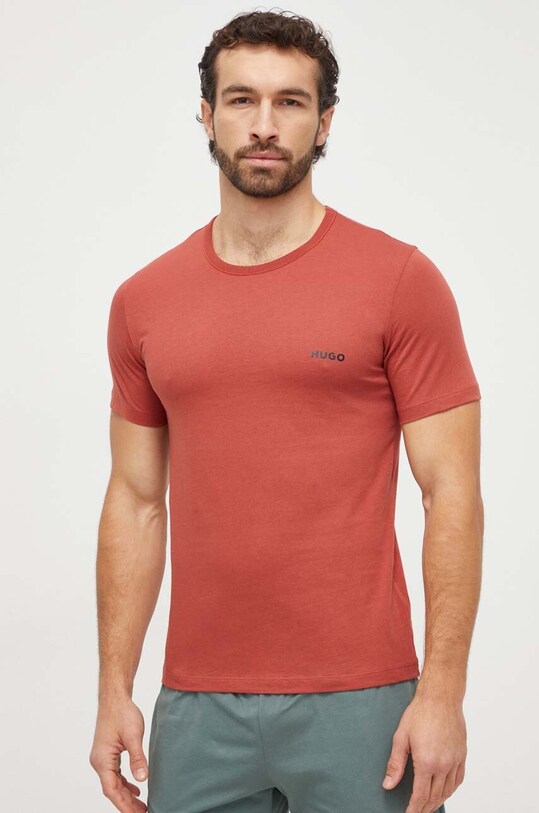 Хлопковая футболка HUGO 3 шт 50480088 оранжевый NC24