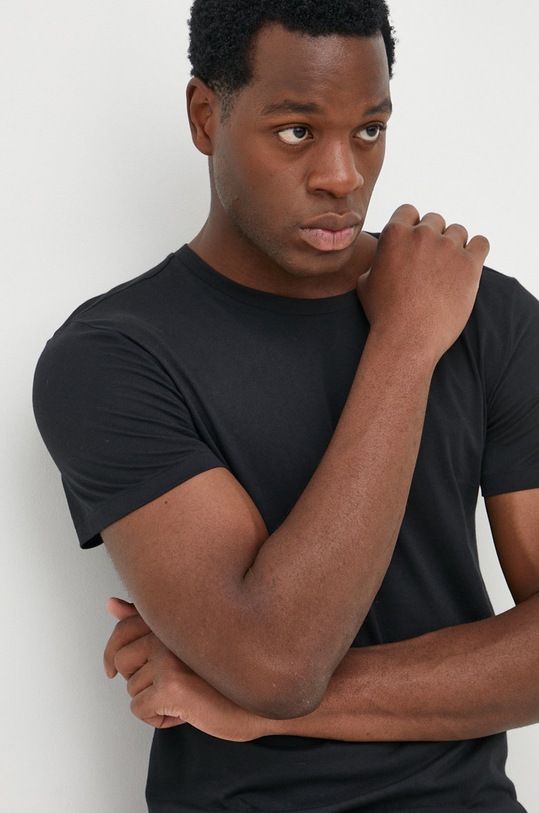 Βαμβακερό μπλουζάκι Polo Ralph Lauren 3 - Pack κανονικό μαύρο 714830304014