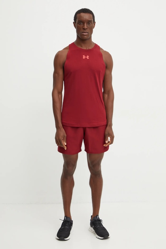 Tričko Under Armour Baseline 1361901 burgundské SS25