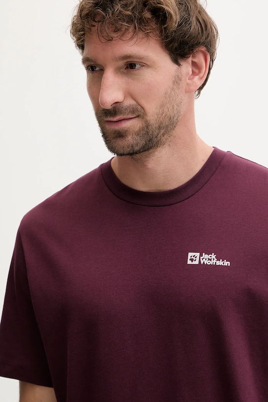 Jack Wolfskin tricou din bumbac Essential violet 1808382