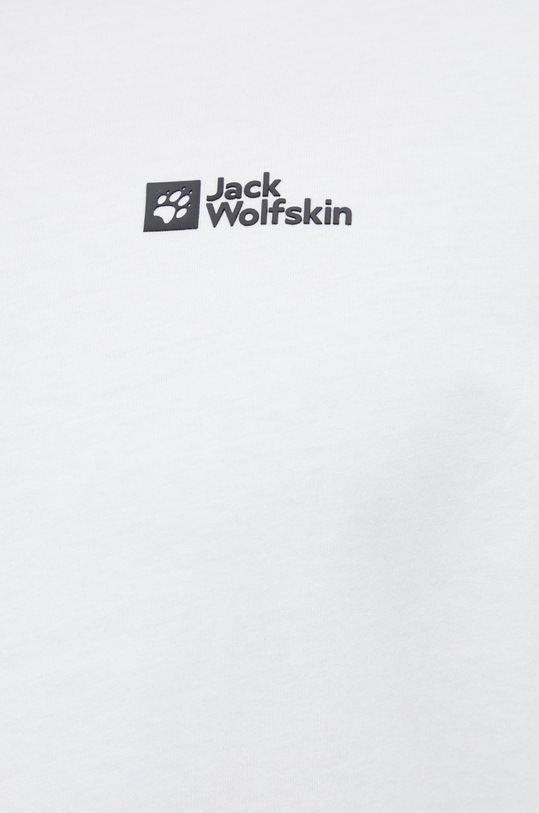 Jack Wolfskin t-shirt bawełniany Essential 1808382 biały