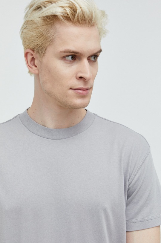 Abercrombie & Fitch t-shirt bawełniany szary KI124.3550.110