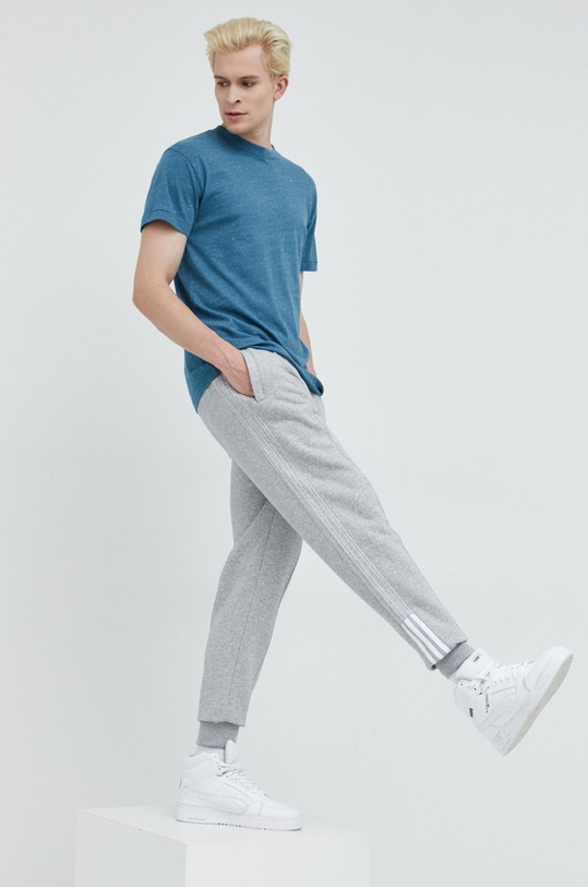 Abercrombie & Fitch t-shirt okrągły turkusowy KI124.3748.202