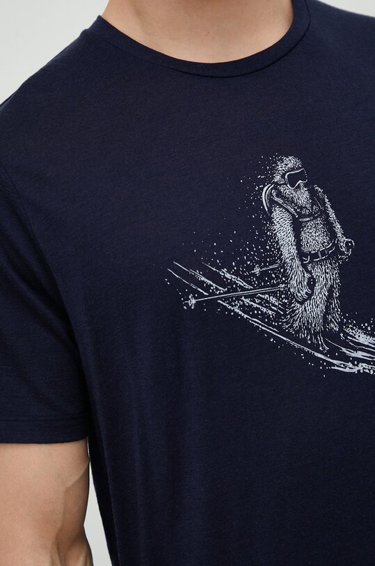 Icebreaker T-shirt sportowy Tech Lite II IB0A56IM4011 granatowy