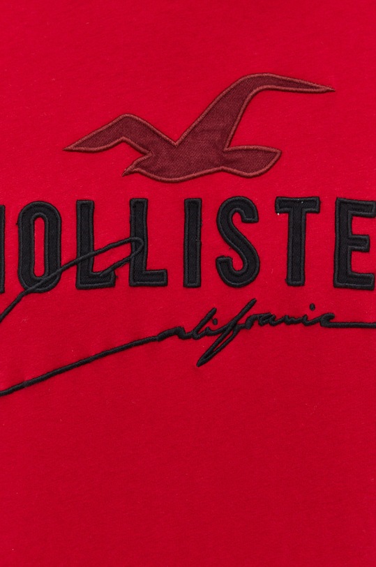Hollister Co. t-shirt bawełniany KI323.2223.500 czerwony