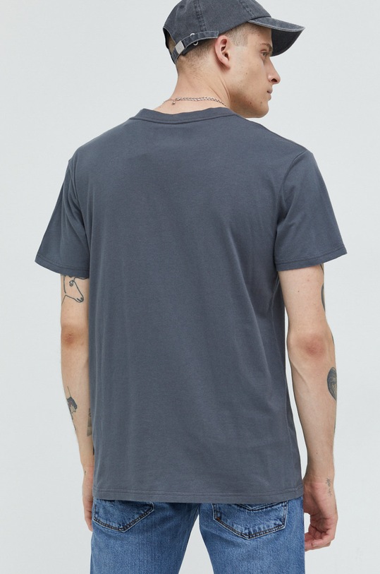 Дрехи Памучна тениска Hollister Co. KI324.2359.110 сив