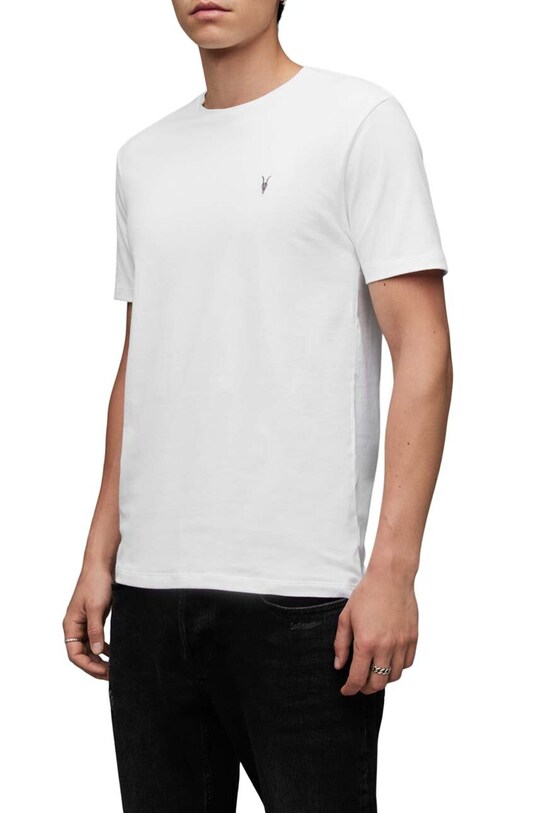 AllSaints t-shirt bawełniany BRACE SS CREW 3-pack MD130M biały AA00