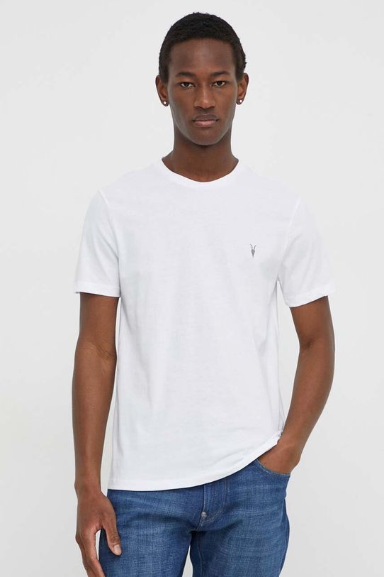AllSaints t-shirt bawełniany BRACE SS CREW 3-pack bawełna niebieski MD130M