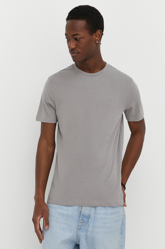 AllSaints t-shirt bawełniany BRACE SS CREW 3-pack MD130M zielony AA00