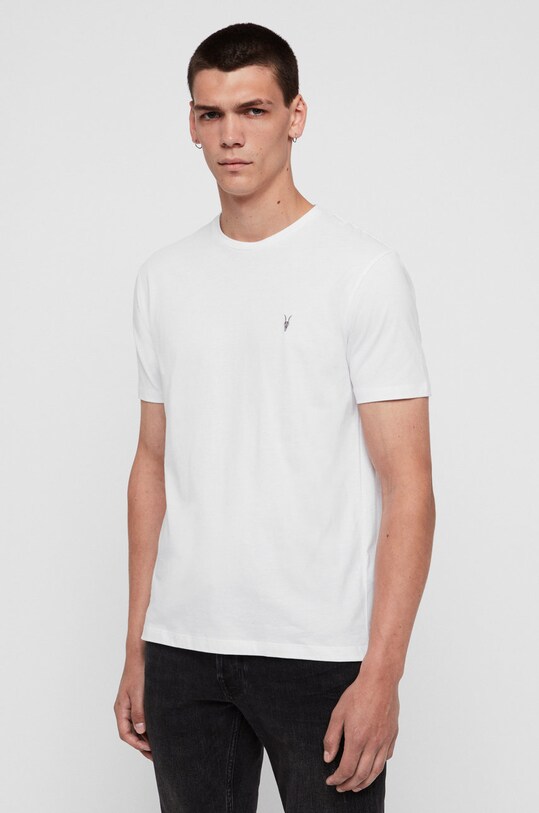 AllSaints t-shirt bawełniany BRACE SS CREW 3-pack MD130M biały AA00