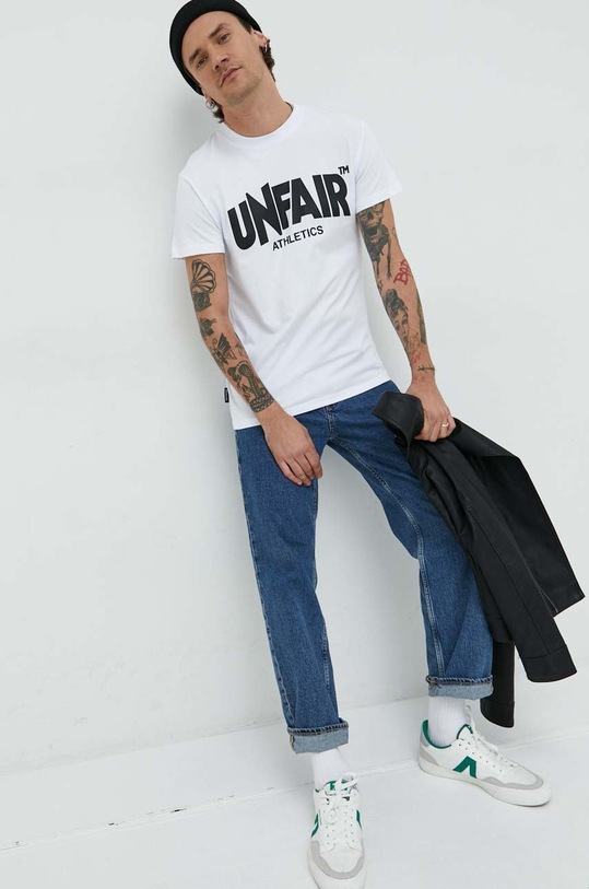Unfair Athletics t-shirt bawełniany UNFR19.002 biały AW22