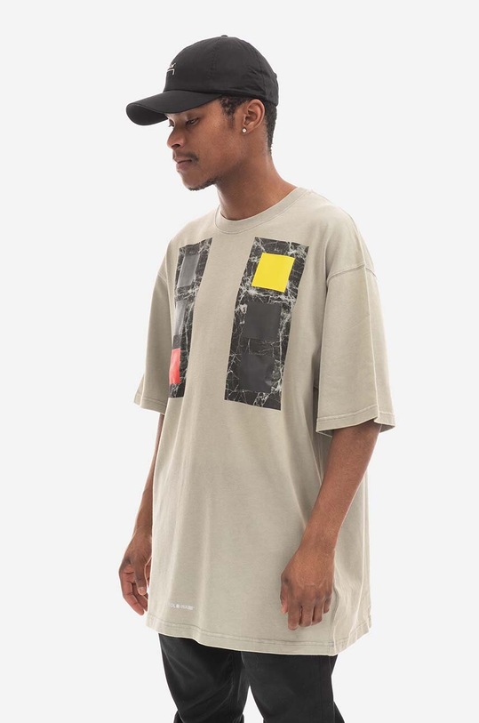 Pamučna majica A-COLD-WALL* Relaxed Cubist T-shirt COLD LIGHT GREY ACWMTS097