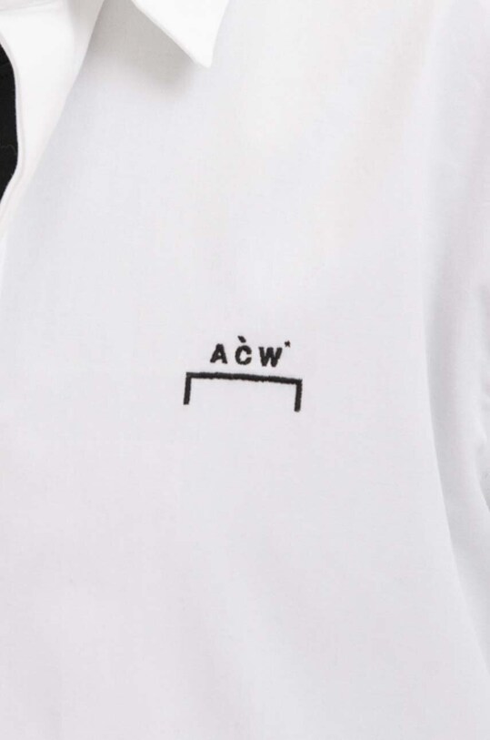 Bavlnená košeľa A-COLD-WALL* Bracket Logo T-Shirt biela ACWMSH069