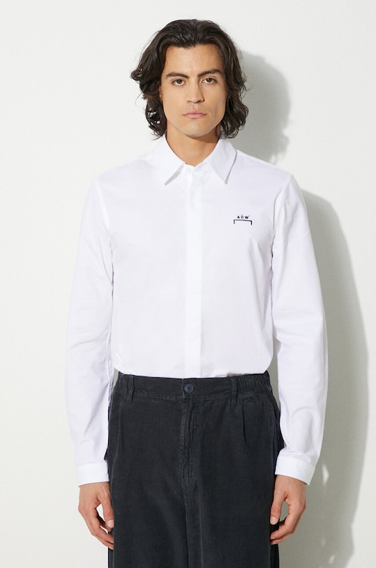 A-COLD-WALL* cotton shirt Bracket Logo T-shirt ACWMSH069 white