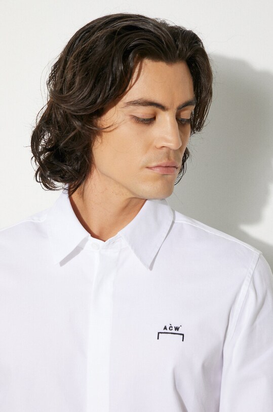 Βαμβακερό πουκάμισο A-COLD-WALL* Bracket Logo T-Shirt ACWMSH069