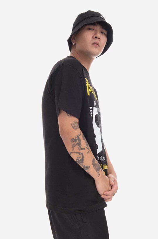 PLEASURES t-shirt bawełniany Reality P22W062 czarny