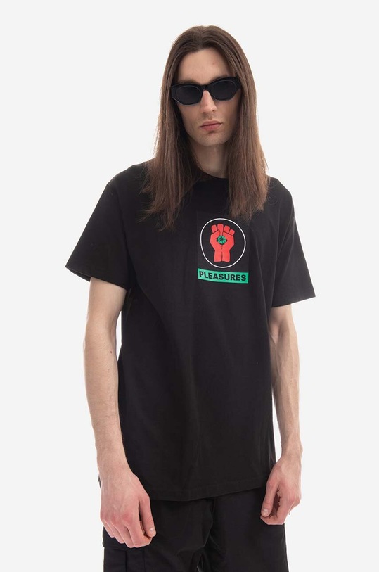 PLEASURES cotton T-shirt x Hunter S. Thompson Badge P22W053