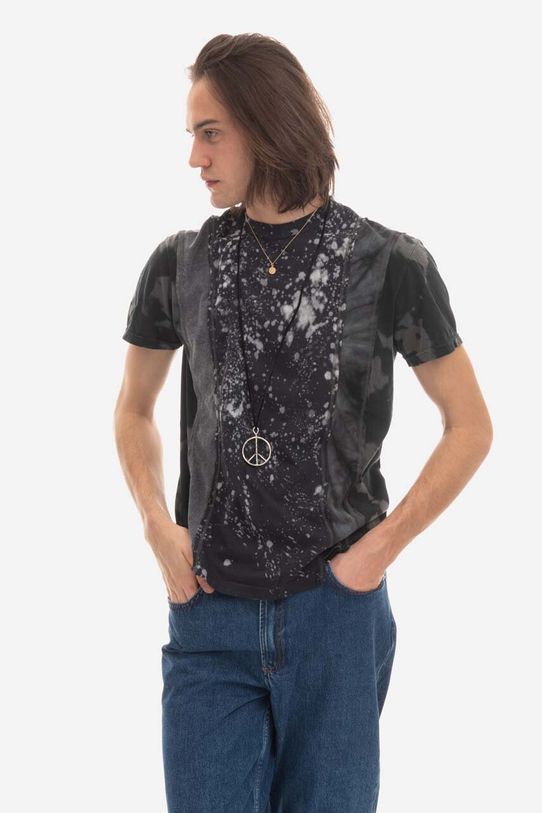 Needles cotton T-shirt 5 Cuts S/S Tee - B&W Mishmash