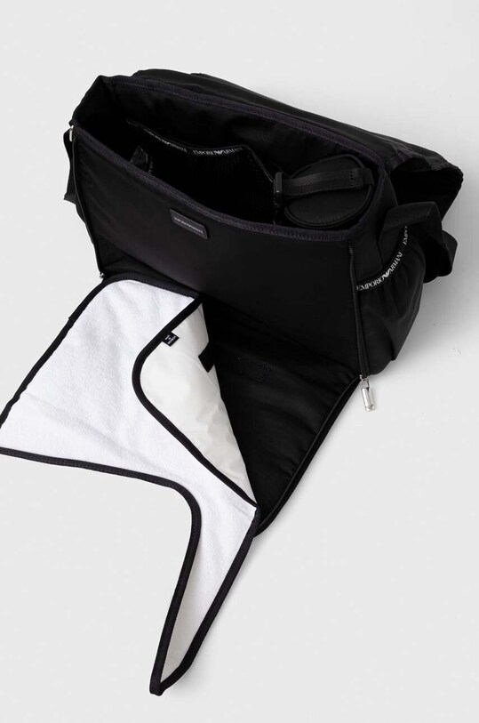 Taška ku kočíku s prebaľovacou podložkou Emporio Armani 402145.CC904 čierna
