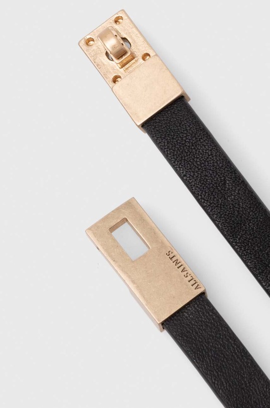 AllSaints bőr karkötő 434753BRS711 fekete AW23