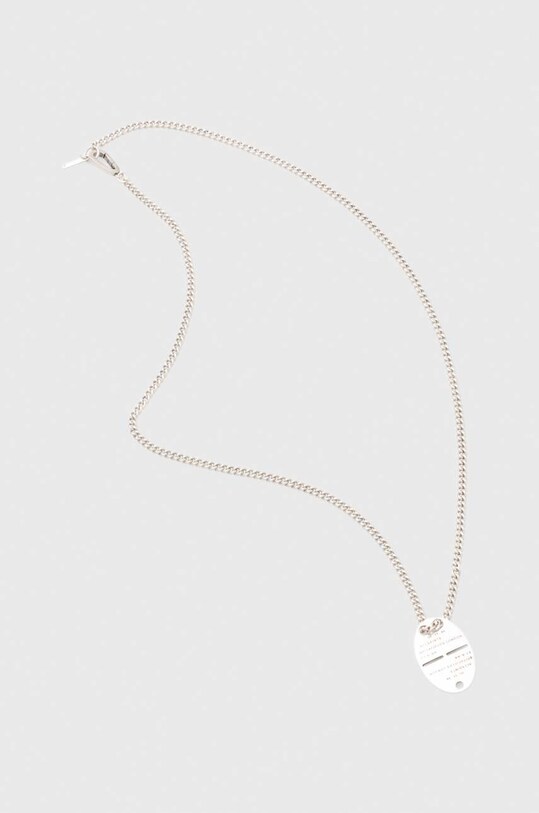AllSaints naszyjnik srebrny 433124SLV041