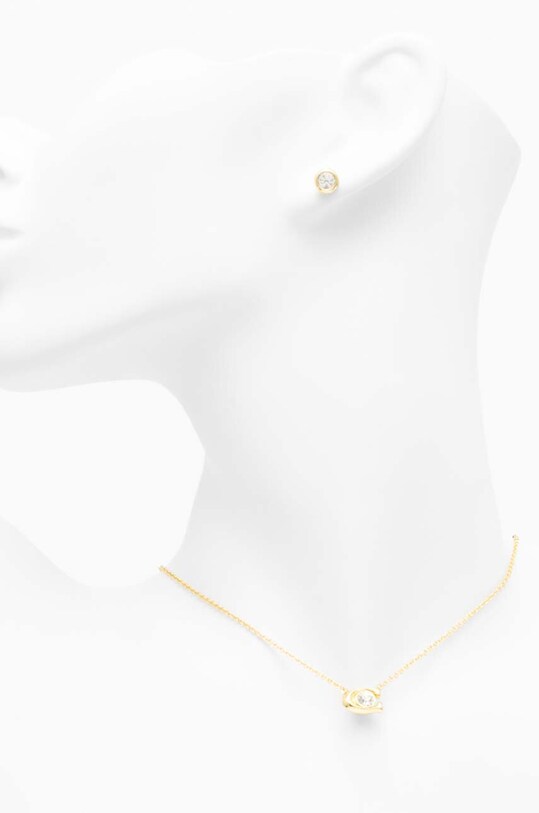 Кольє і сережки Coach золотий 412845GLD110