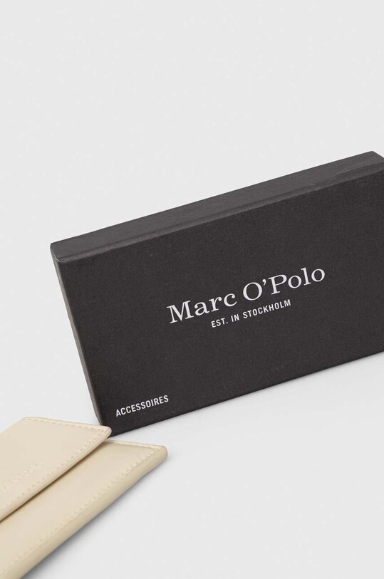 Шкіряний гаманець Marc O'Polo бежевий 30419906401114