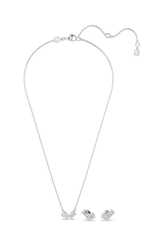 Swarovski colier si cercei MESMERA 5665829 argintiu AW23
