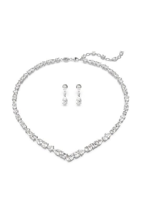 Swarovski naszyjnik i kolczyki MESMERA cyrkonia srebrny 5674306