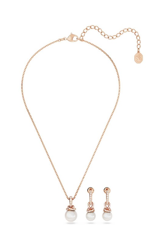 Swarovski colier si cercei ORIGINALLY 5672835 aur AW23