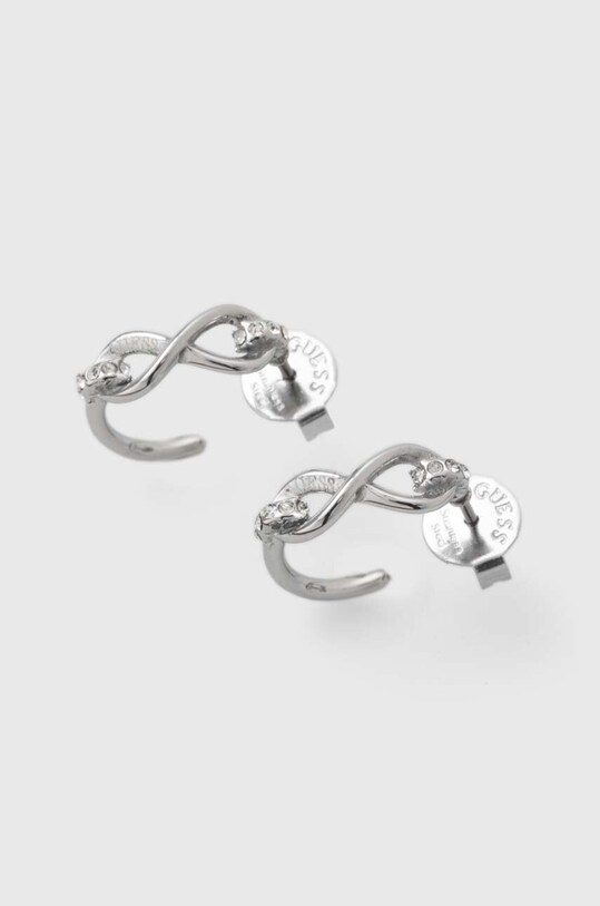 Σκουλαρίκια Guess ζιρκόνια ασημί JUBE03.272JW