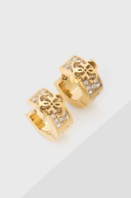 Σκουλαρίκια Guess ζιρκόνια χρυσαφί JUBE03.283JW