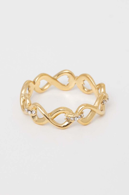 Prstýnek Guess zirkonie zlatá JUBR03.273JW