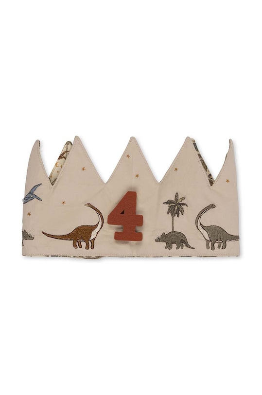 Konges Sløjd BIRTHDAY CROWN μπεζ KS5915