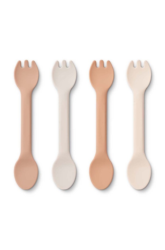 Liewood zestaw sztućców niemowlęcych 4-pack 4-pack różowy LW17396