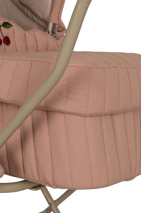 Kočárek pro panenky Konges Sløjd růžová KS6386