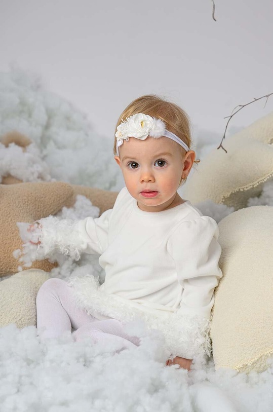 Dziewczynka Jamiks opaska do włosów dziecięca NADIA.Opaska.JZG237.G biały