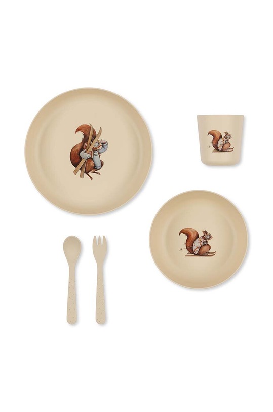 Konges Sløjd gyerek étkészlét Gift Box bézs KS6072