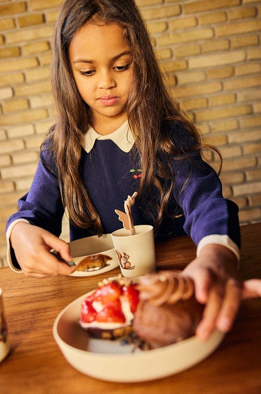 Fiú Konges Sløjd gyerek étkészlét KS6072 bézs