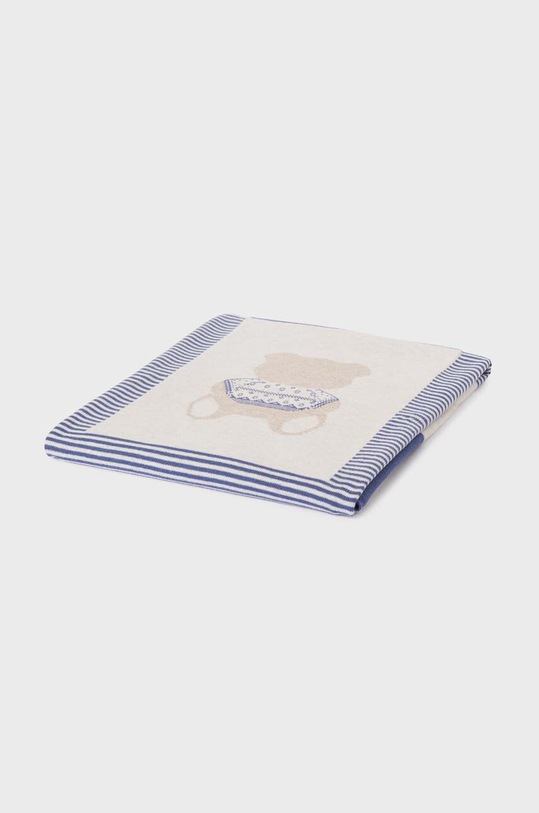 Chłopiec Mayoral Newborn kocyk niemowlęcy Gift box 9318.1B.Newborn.9BYX granatowy