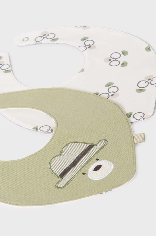 Chłopiec Mayoral Newborn śliniak niemowlęcy Gift box 2-pack 9326.1D.Newborn.9BYX zielony