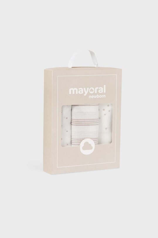 Хлопчик Дитяча пелюшка Mayoral Newborn 3-pack 19323.1Q.Newborn.9BYX бежевий