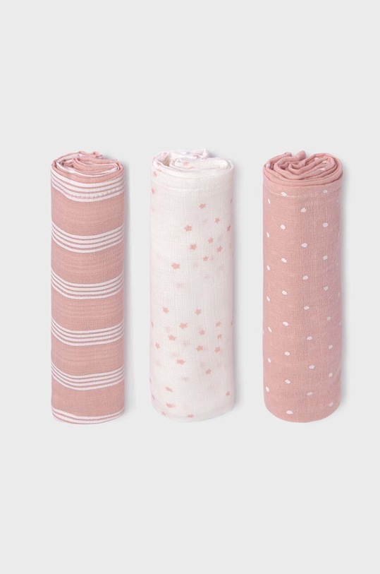 Mayoral Newborn pieluszka niemowlęca 3-pack Produkt niemowlęcy różowy 19323.1Q.Newborn.9BYX