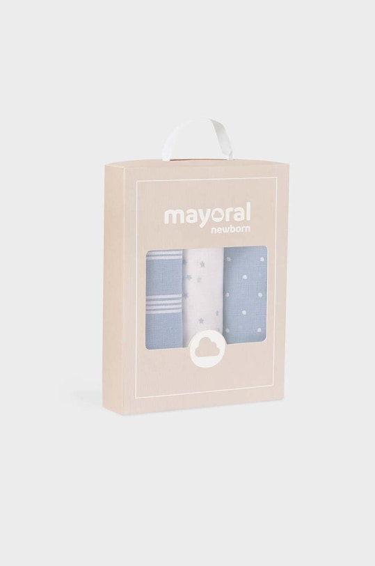 Дитяча пелюшка Mayoral Newborn 3-pack 19323.1Q.Newborn.9BYX блакитний AW23