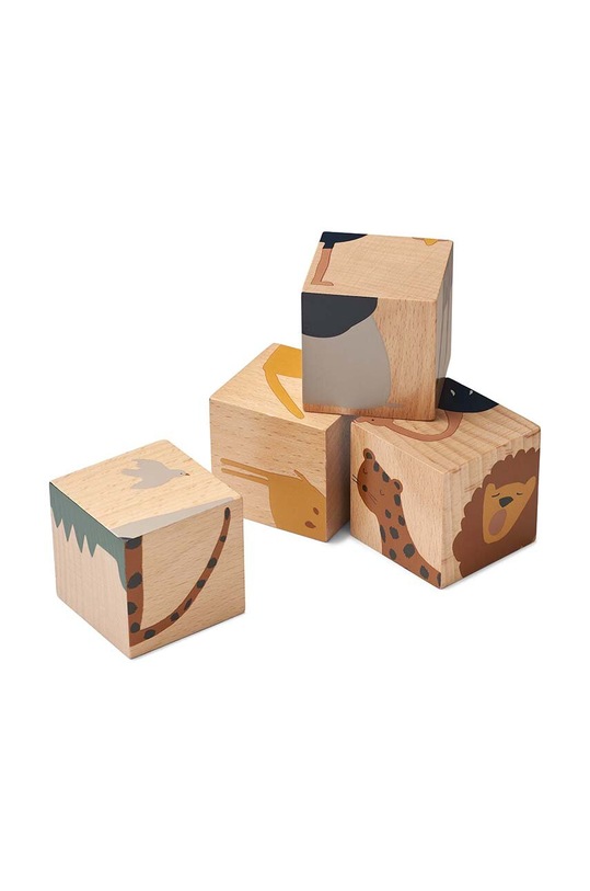 Liewood fából készült puzzle többszínű LW18038